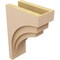 Ekena Millwork 8"W x 16"D x 24"H Classic Rockford Rough Cedar Woodgrain TimberThane Corbel, Primed Tan CORUR08X16X24ROCRCPR - alternate 2